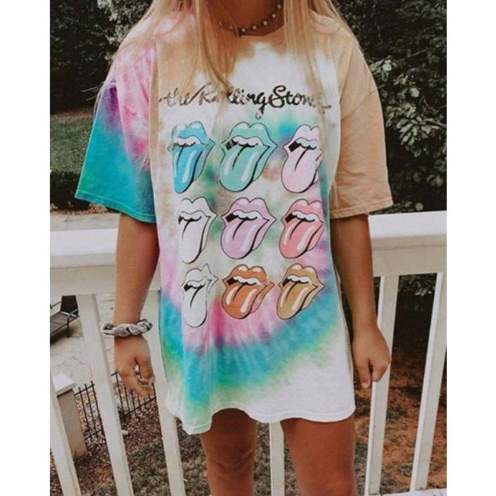 NWT Rolling Stones Tie-Dye Tee